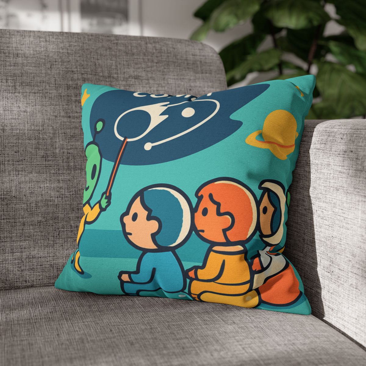 Comet Classroom On A Bubble Planet unique gift pillow cases
