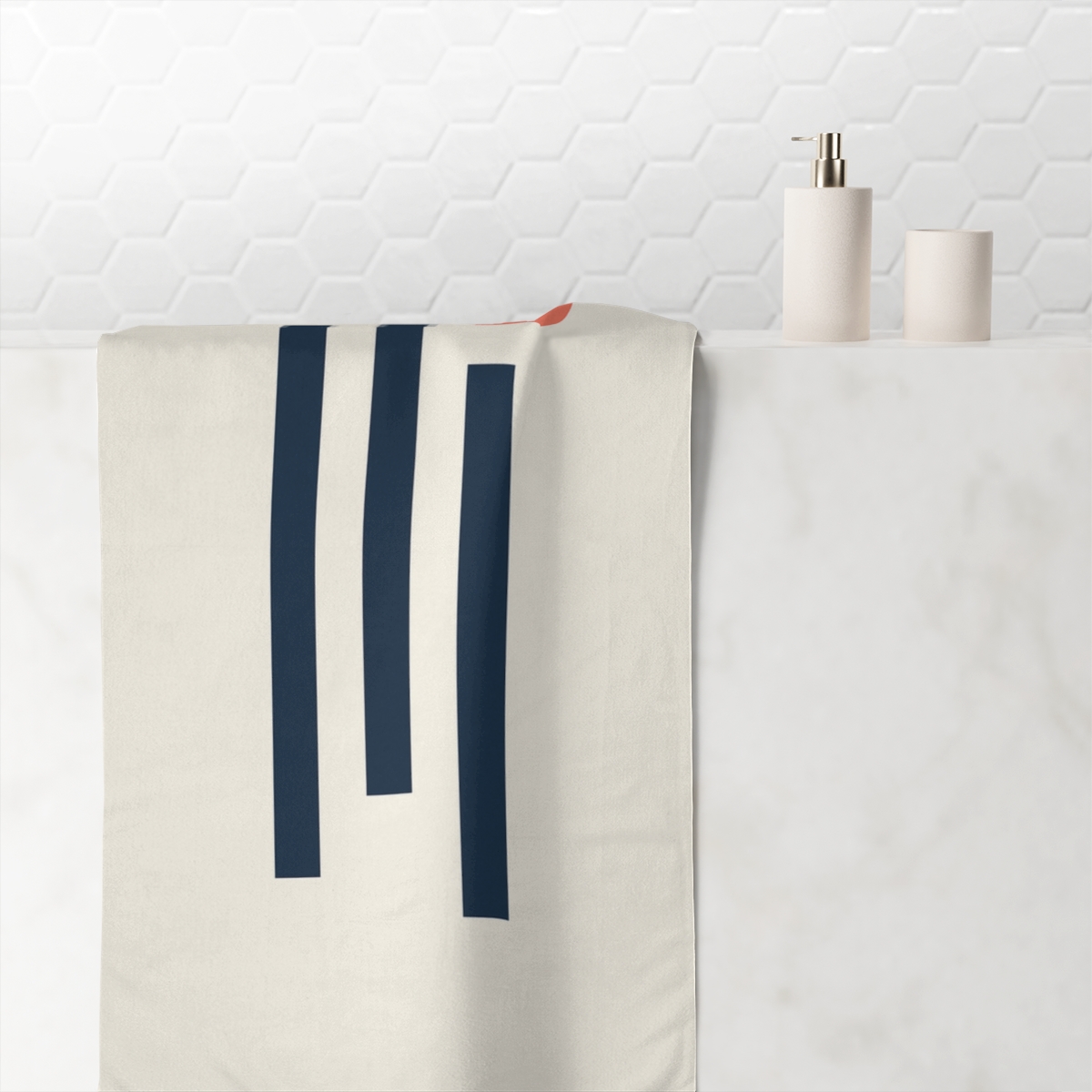 Orbiting Bar Quartet personalized bath towels