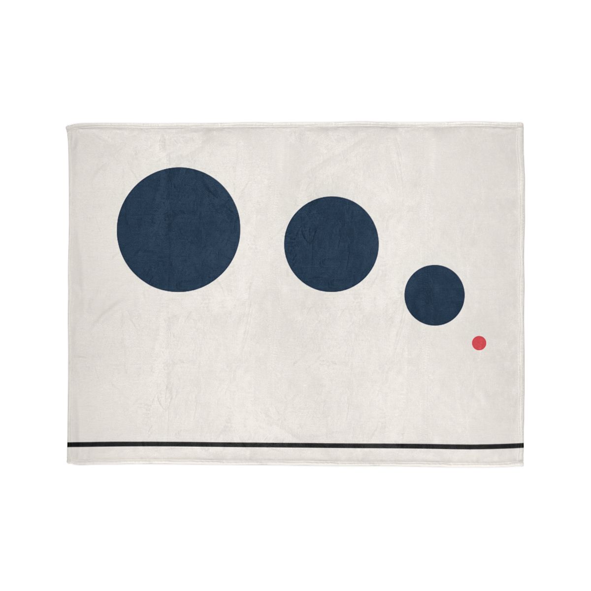 Orbital Triad Over Quiet Line soft fleece blankets