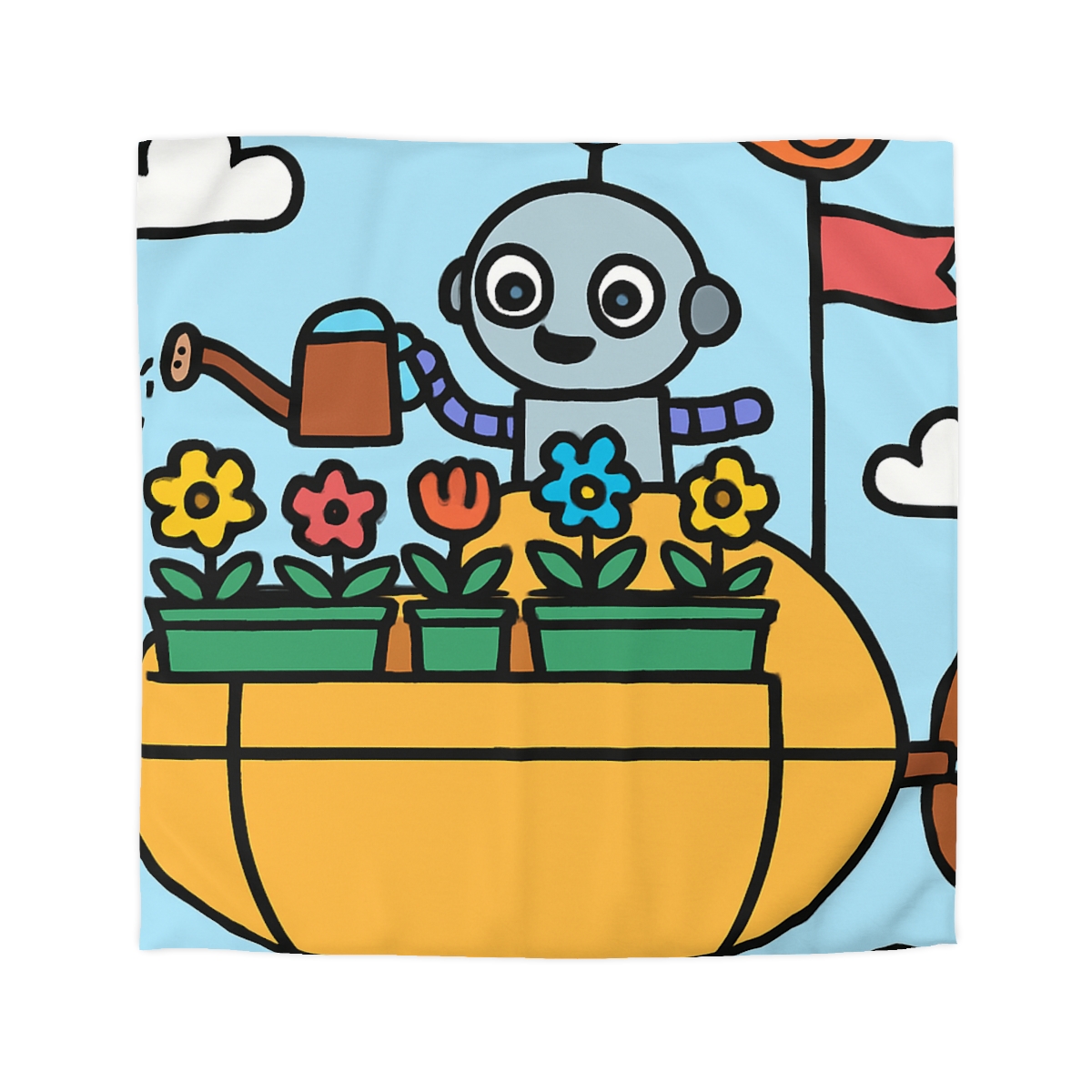 Sky Garden On A Friendly Airship trendy bedroom duvets