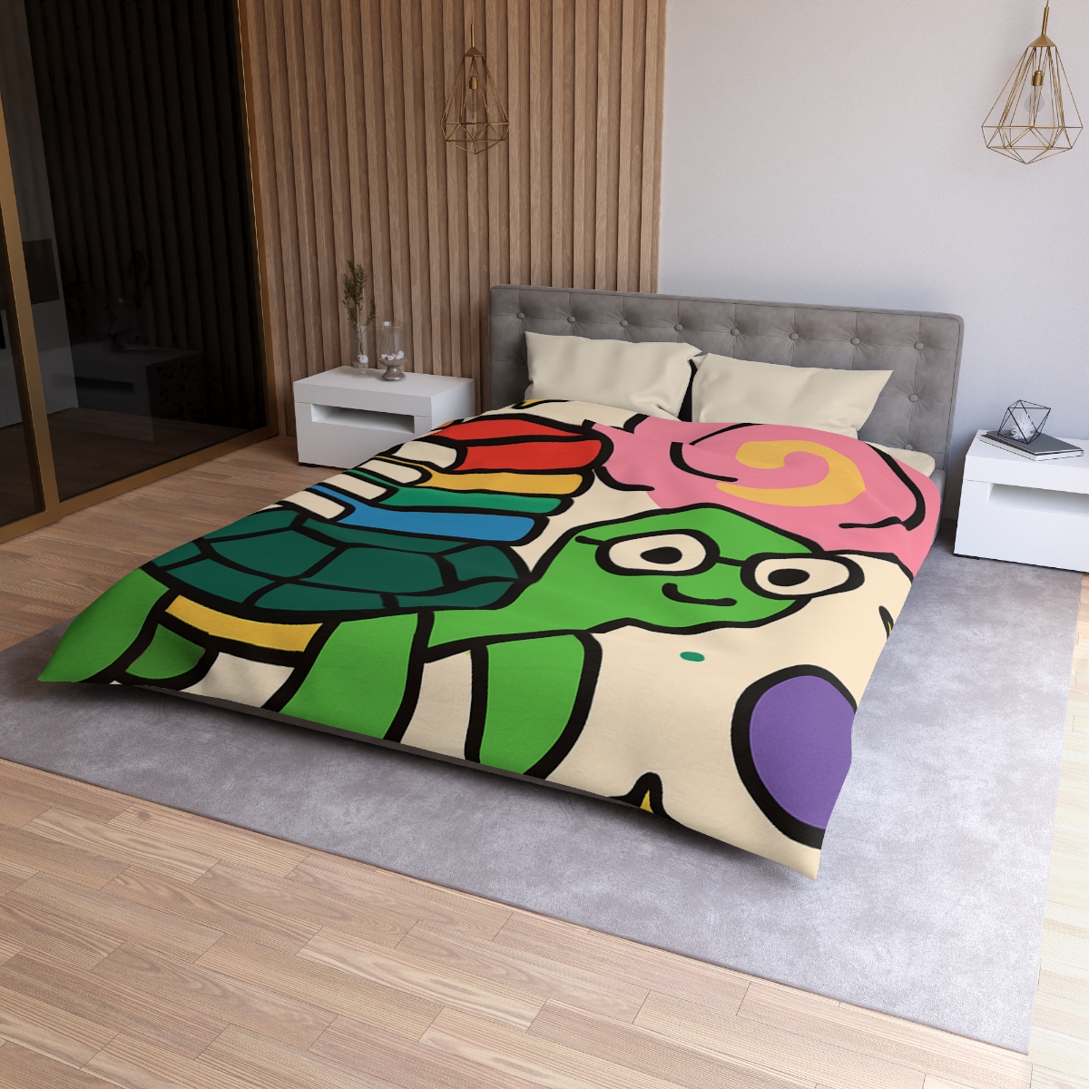 Nebula Library Turtle personalized bedding duvets