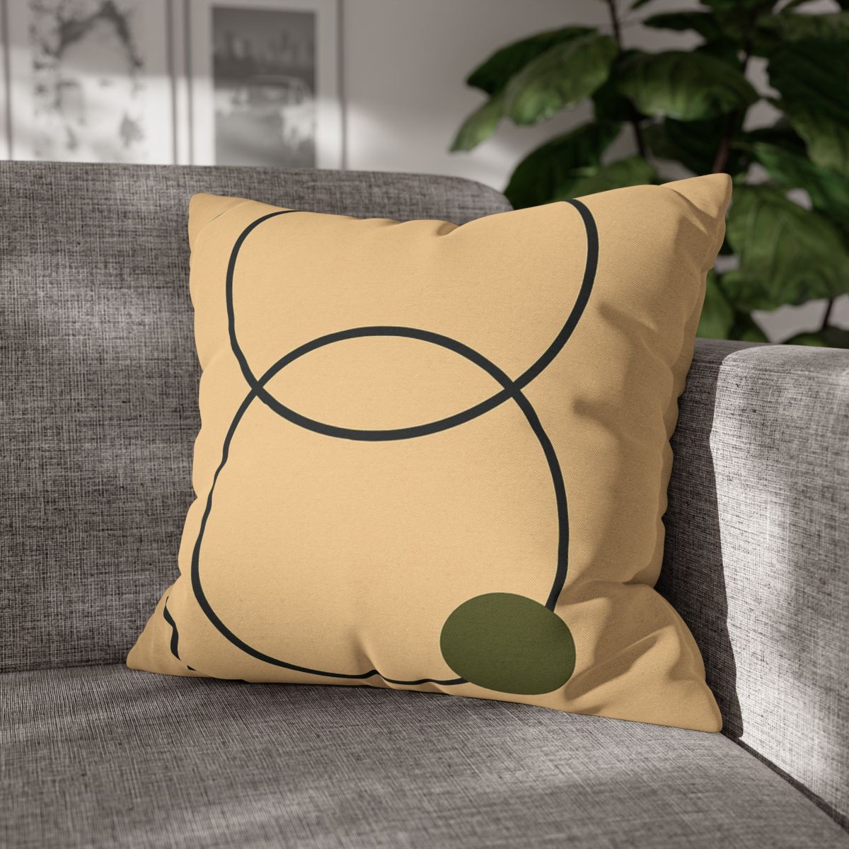 Aligned Rings With Corner Steps stylish decorative pillowcases