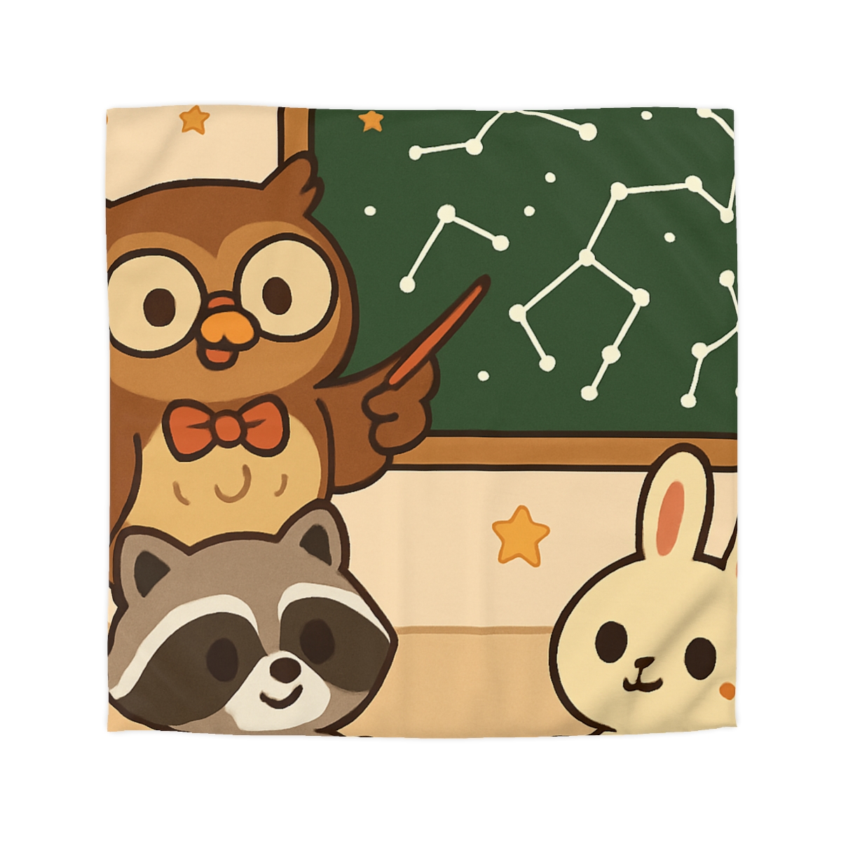 Comet Classroom Owl And The Star Map Chalkboard warm winter duvets