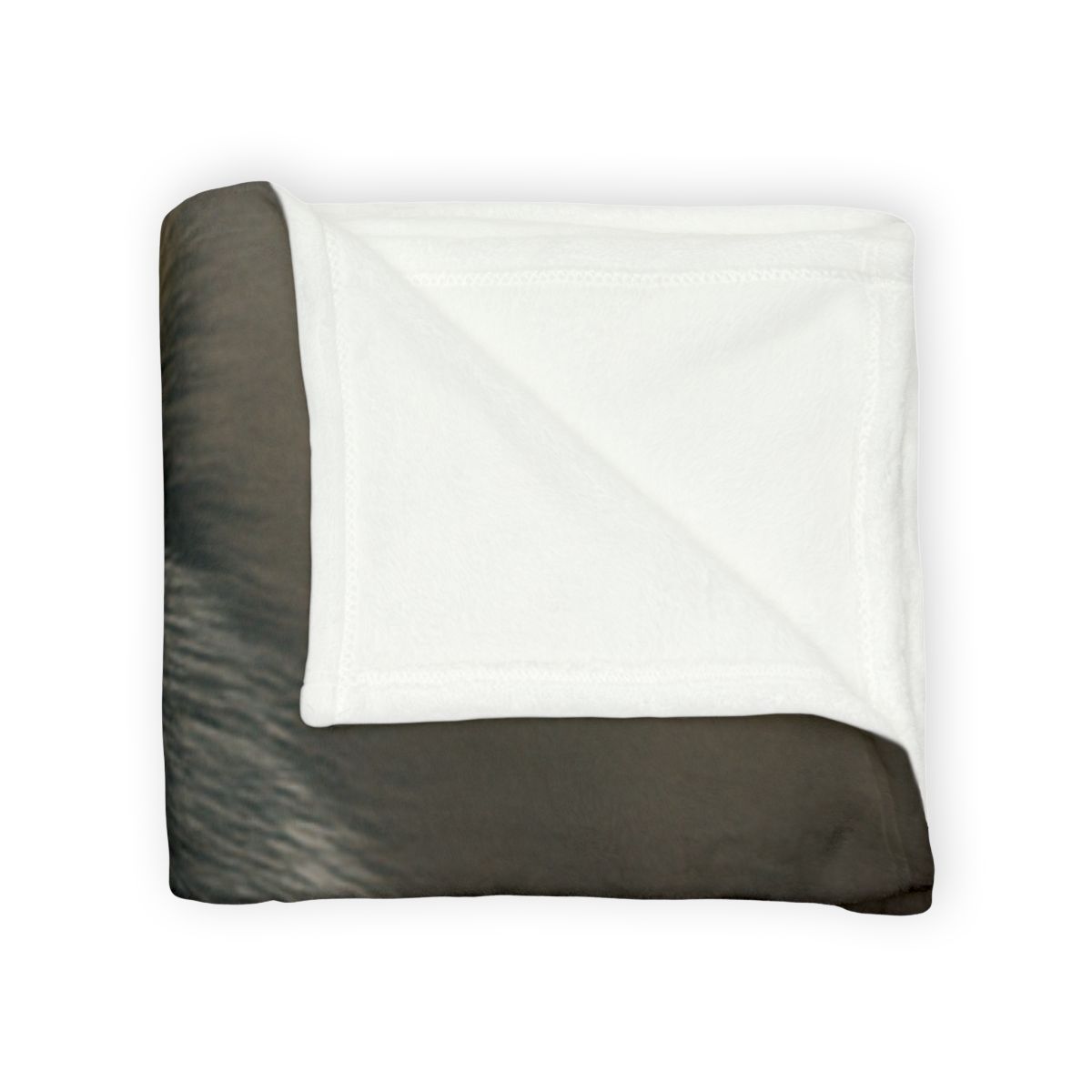 Ember Gaze Gray Wolf soft fleece blankets