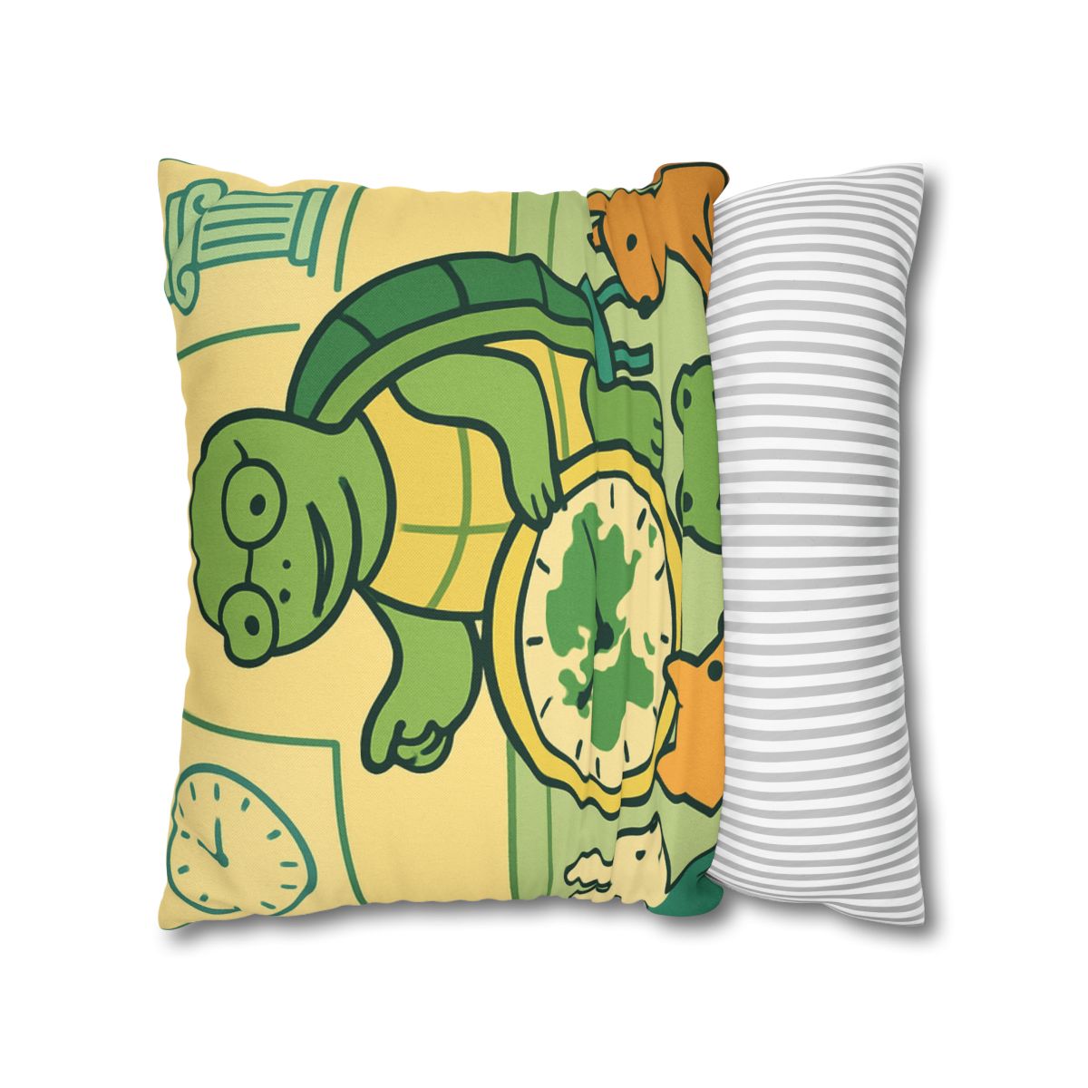 Time-Traveling Turtle School personalized pillow covers