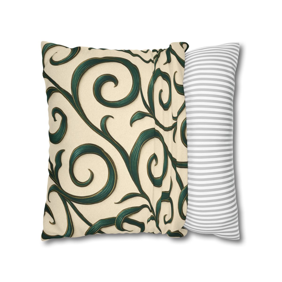 Vine Curl Ribbon Matrix stylish decorative pillowcases