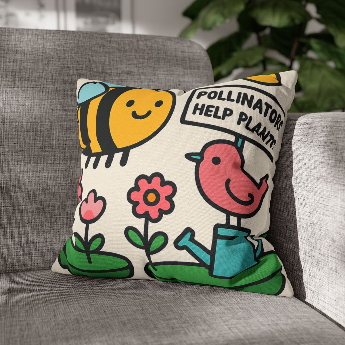 Sky Garden Of Floating Islands And Pollinator Facts personalized pillow covers