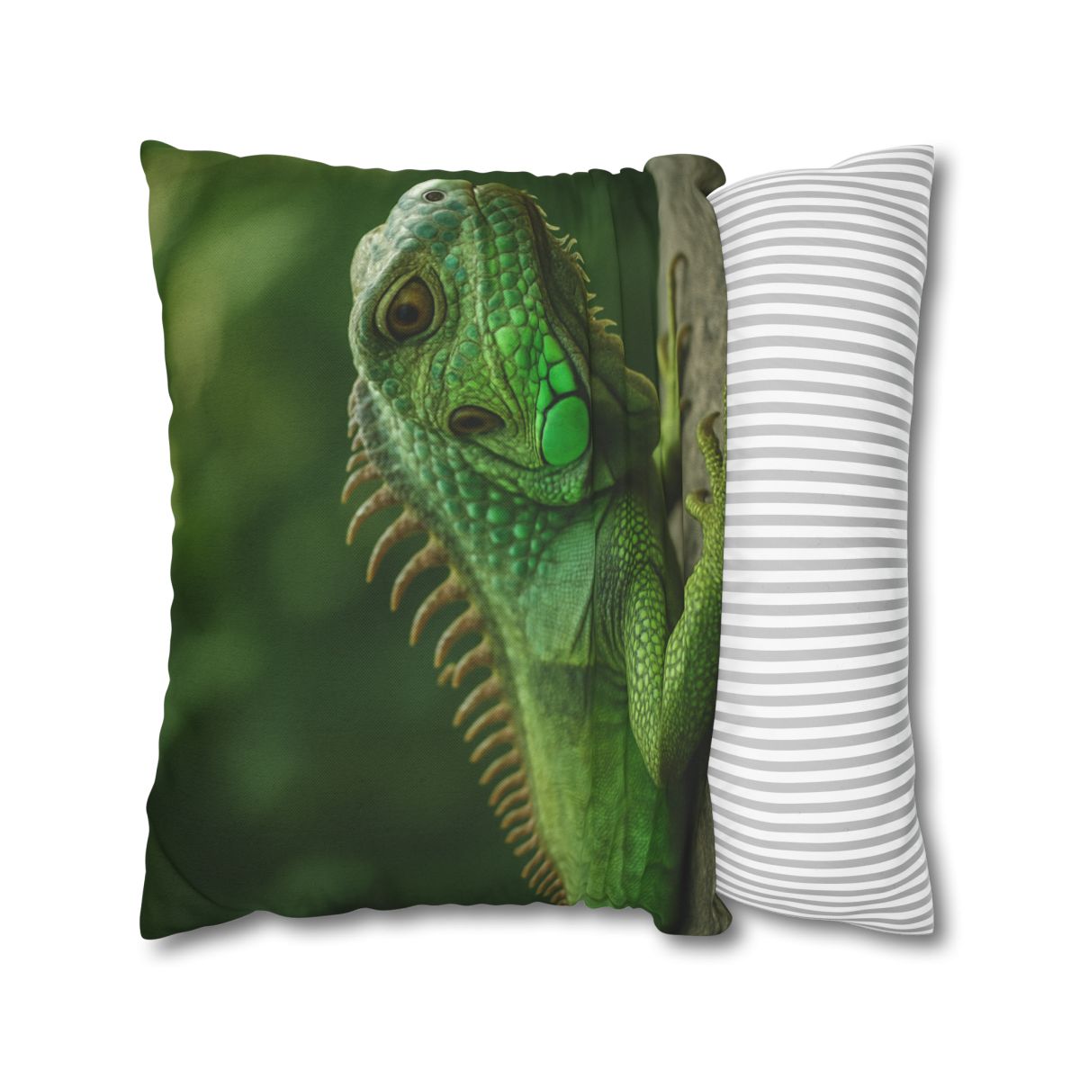 Stone Watcher Green Iguana custom pillow cases