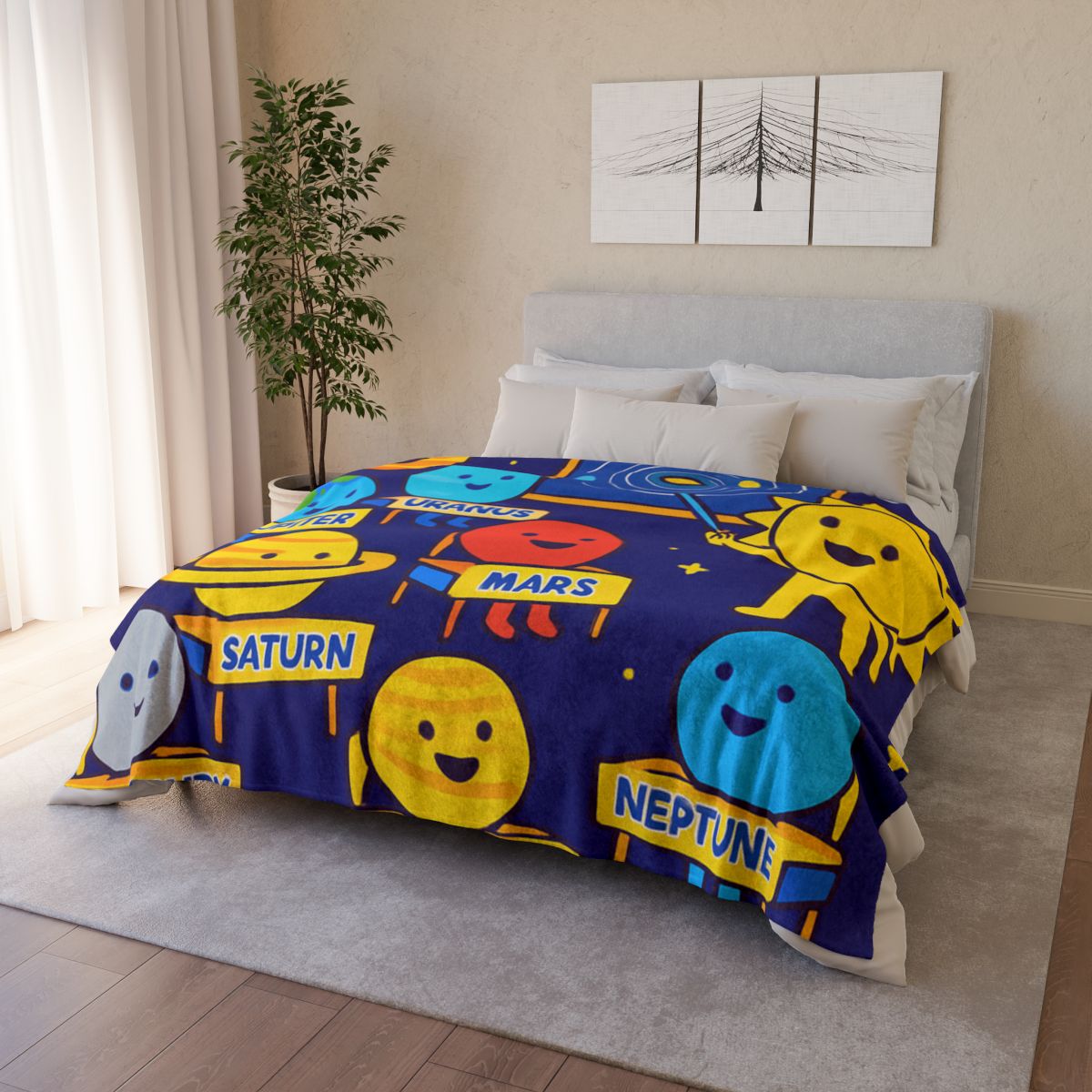 Planet School In The Sky unique gift blankets
