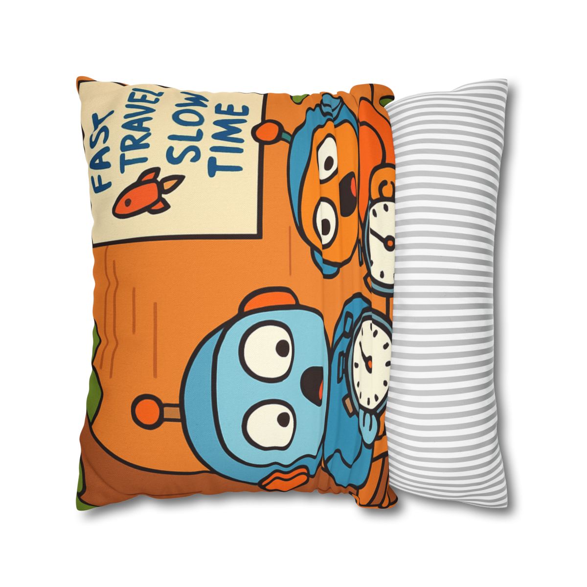 Time Dilation Treehouse Twins soft cotton pillow cases