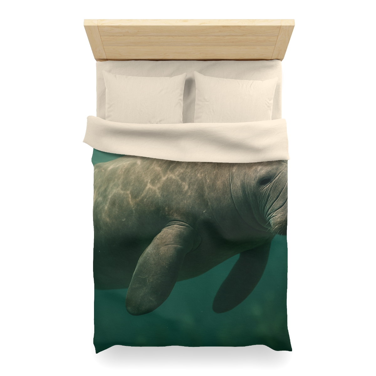 Quiet Drift West Indian Manatee custom duvets