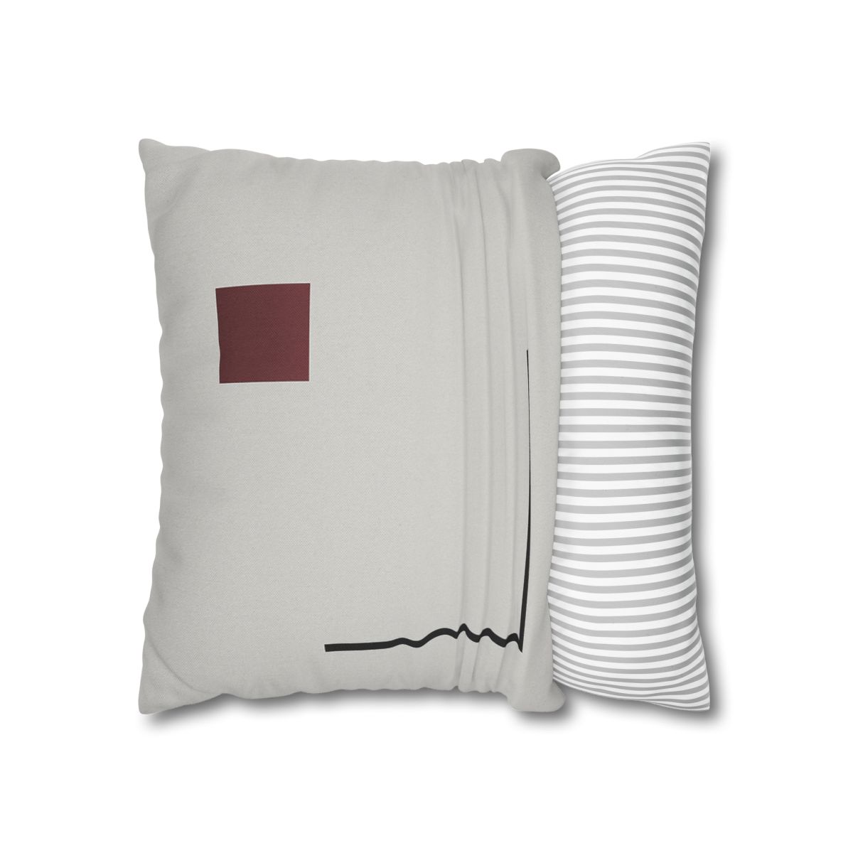 Corner Frame With Floating Square trendy patterned pillow cases