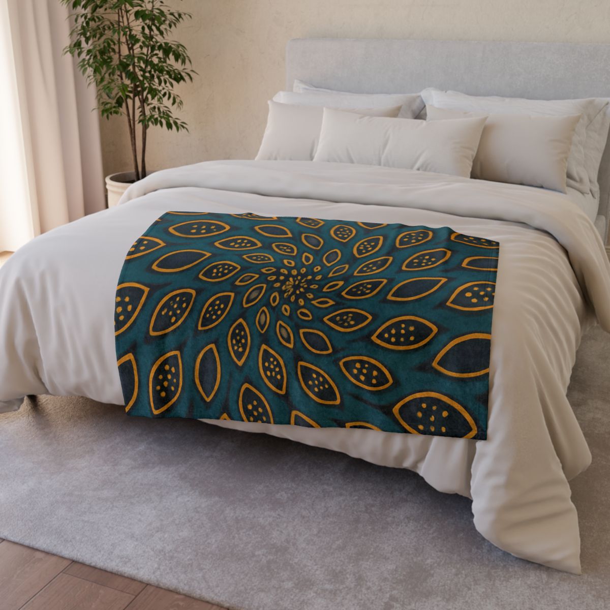 Spiral Seed Pod Array trendy patterned blankets