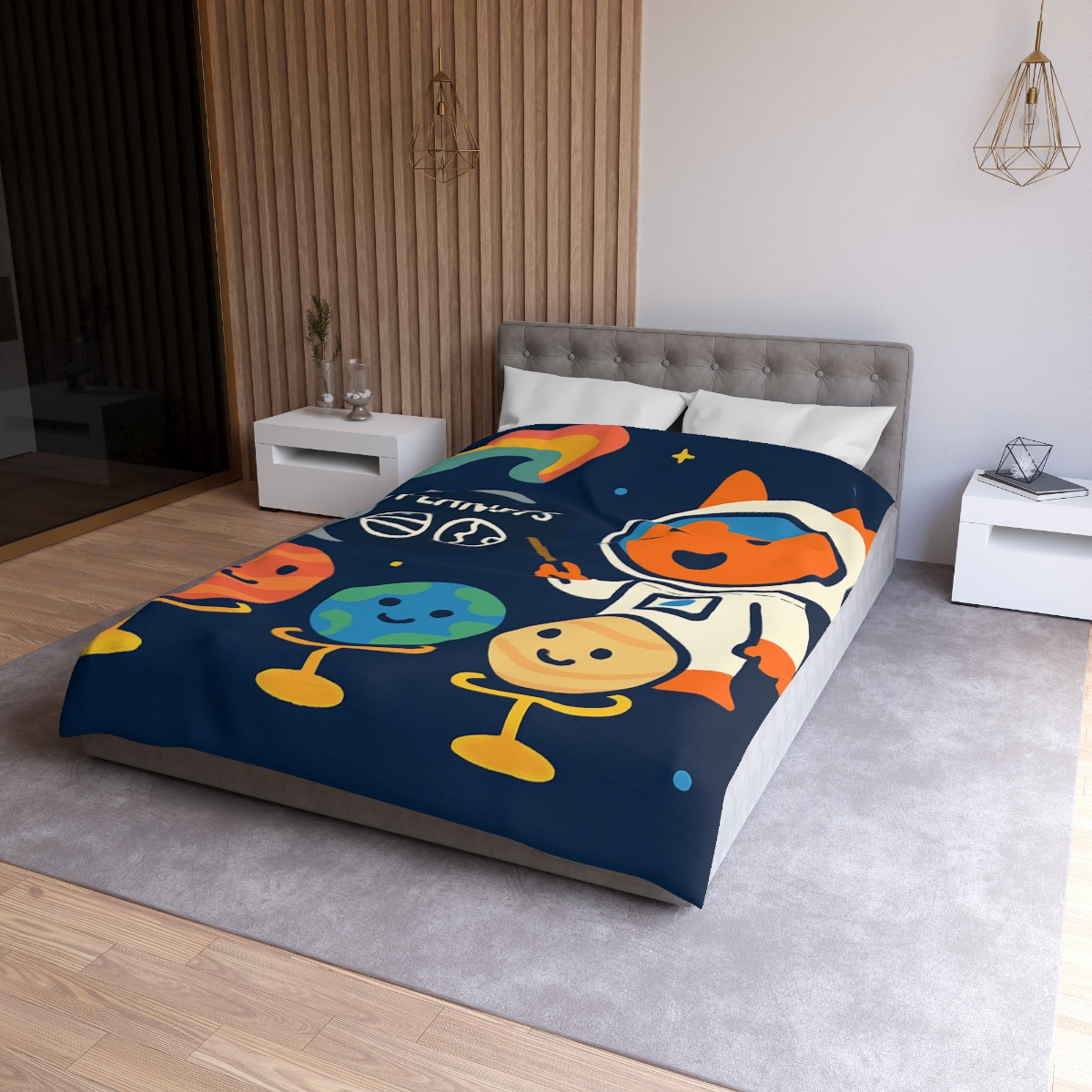 Comet Classroom With Astro Fox stylish duvet covers