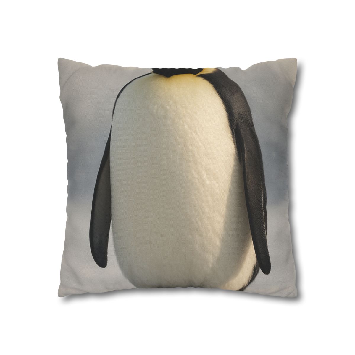 Frost Halo Emperor Penguin personalized pillow covers