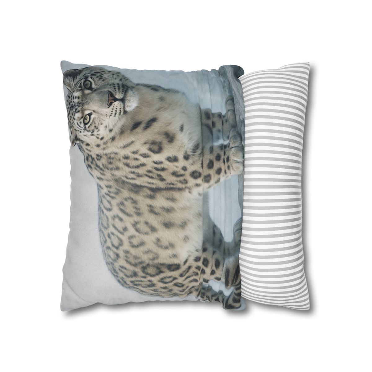 Frost Summit Snow Leopard soft cotton pillow cases