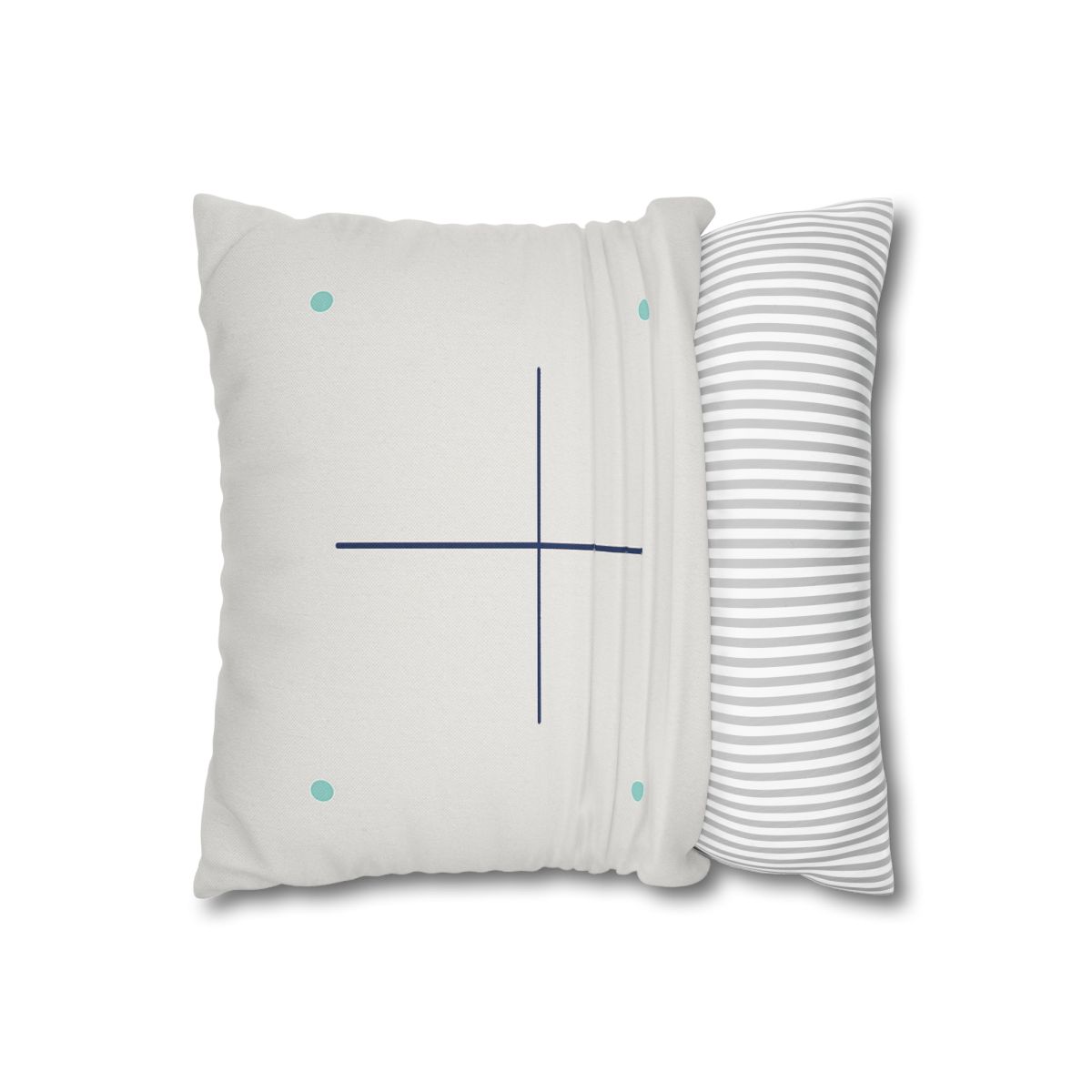 Sparse Meridian Cross And Dots custom pillow cases
