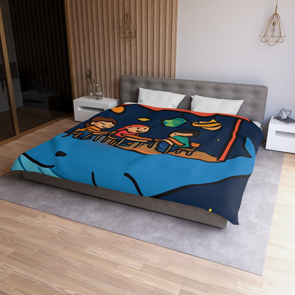 Cosmic Whale Classroom stylish duvet covers