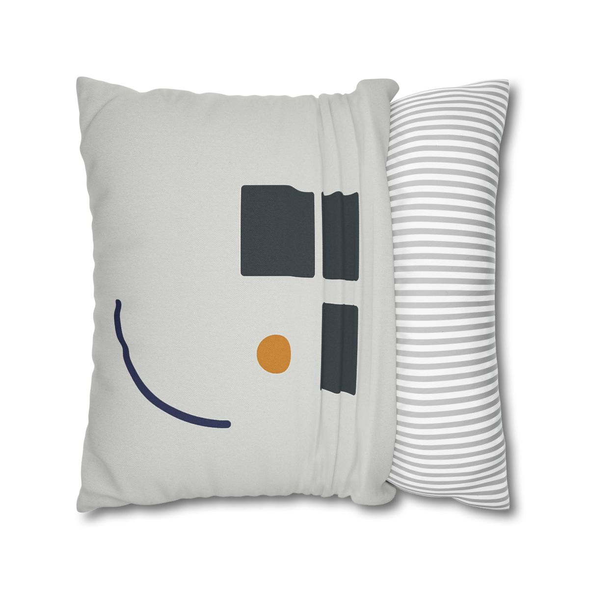 Missing Cell Grid With Offset Arc soft cotton pillow cases