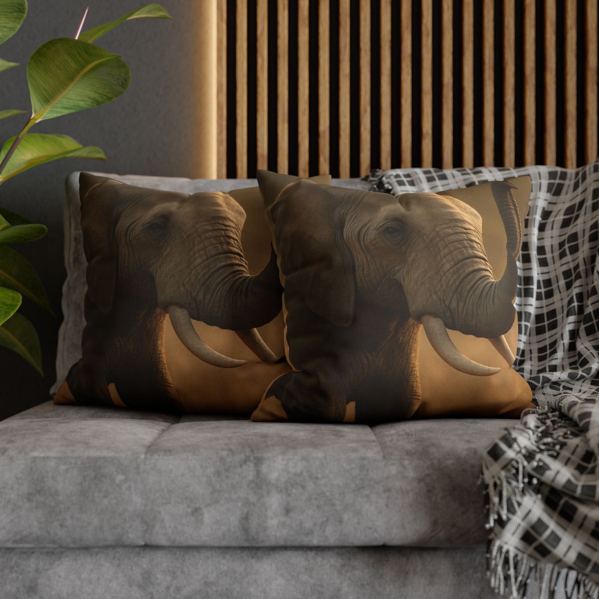 Savannah Sentinel Elephant stylish decorative pillowcases