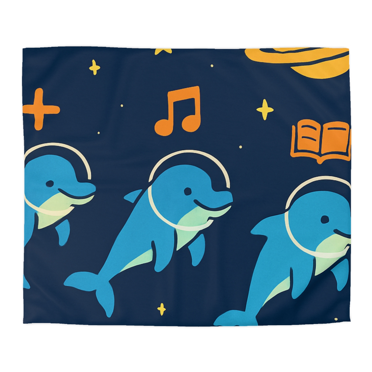 Space School Of The Ocean Dolphins duvets for gifts