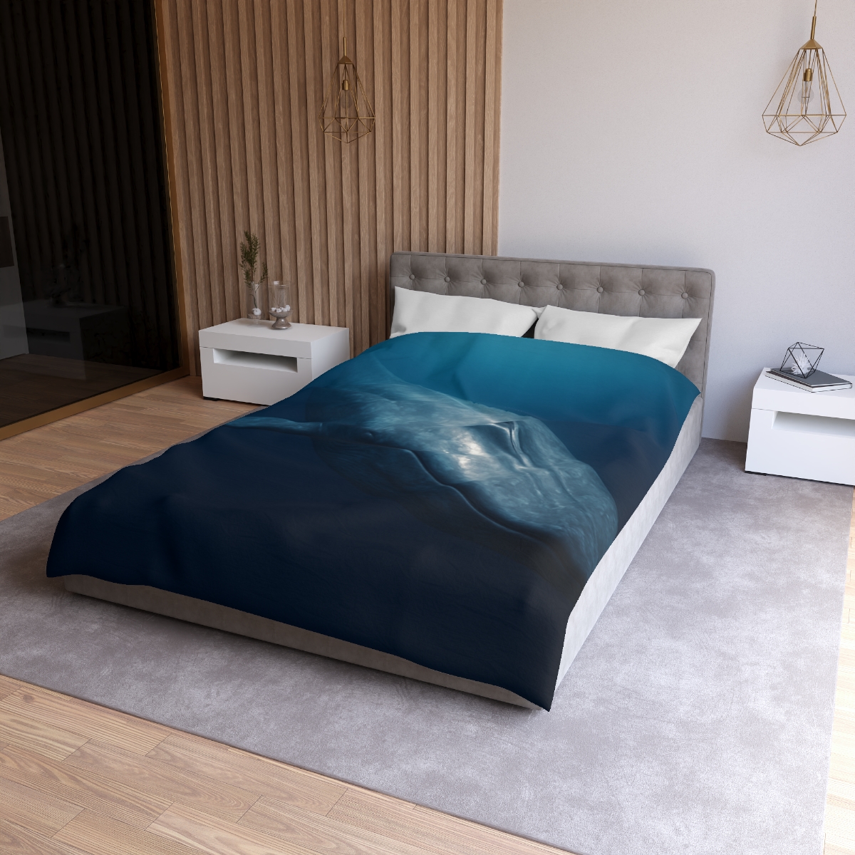 Ocean Song Blue Whale stylish duvet covers