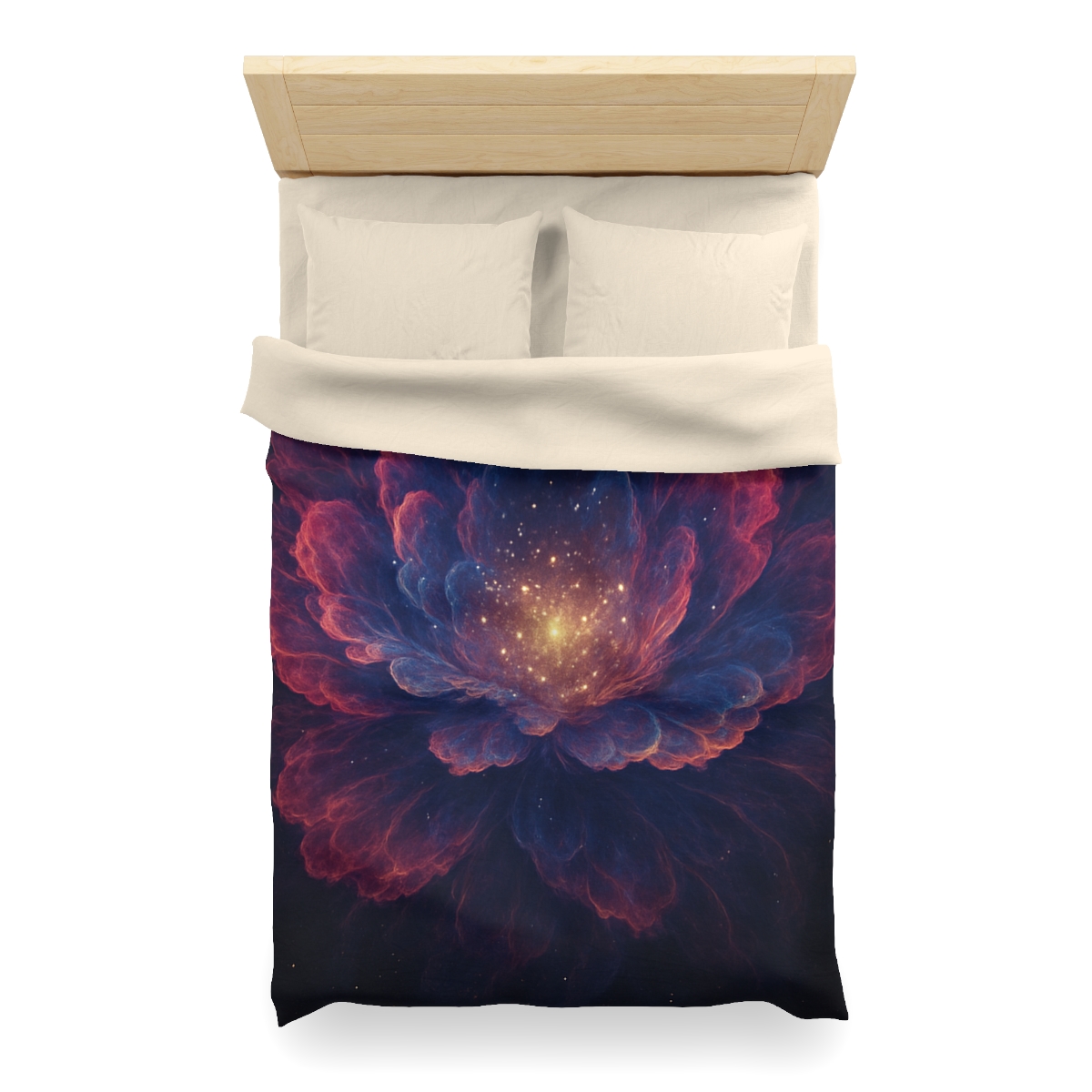 Fractal Nebula Bloom custom duvets