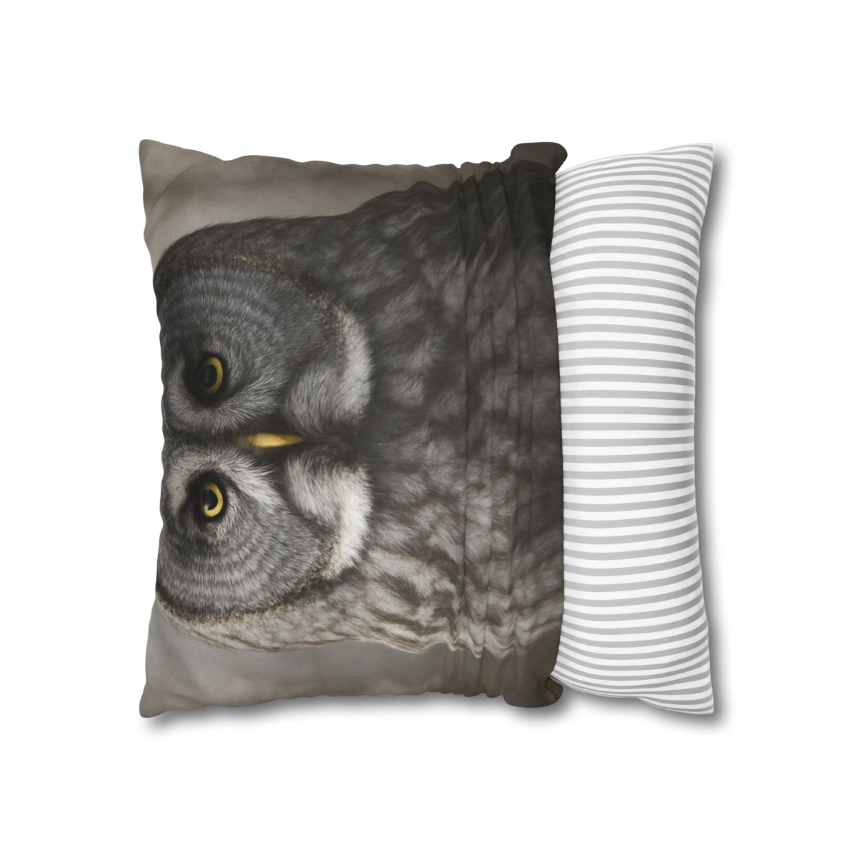 Frost Note Great Gray Owl personalized pillow covers