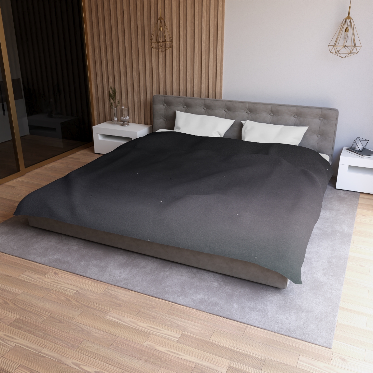 Dark Energy Veil Gradient soft comforter duvets