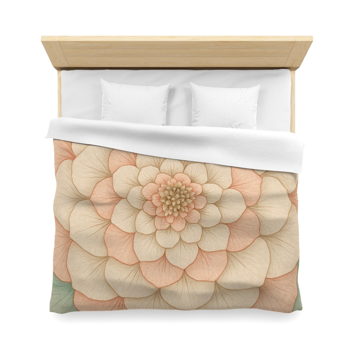 Petal Concentric Echoes designer printed duvets