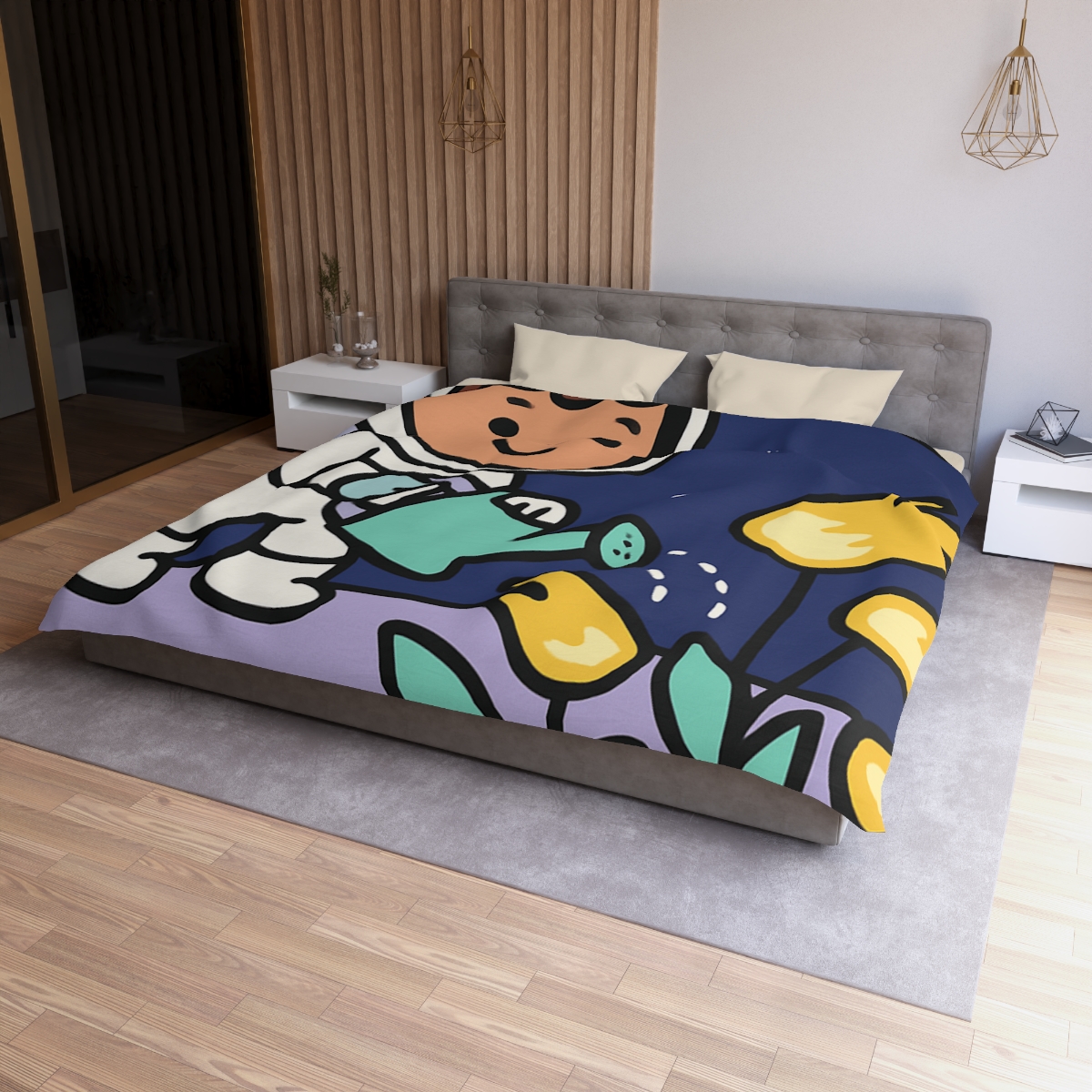 Comet Garden On Moon Meadow trendy bedroom duvets