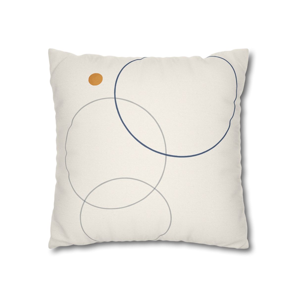 Balanced Cluster Of Three Rings soft cotton pillow cases