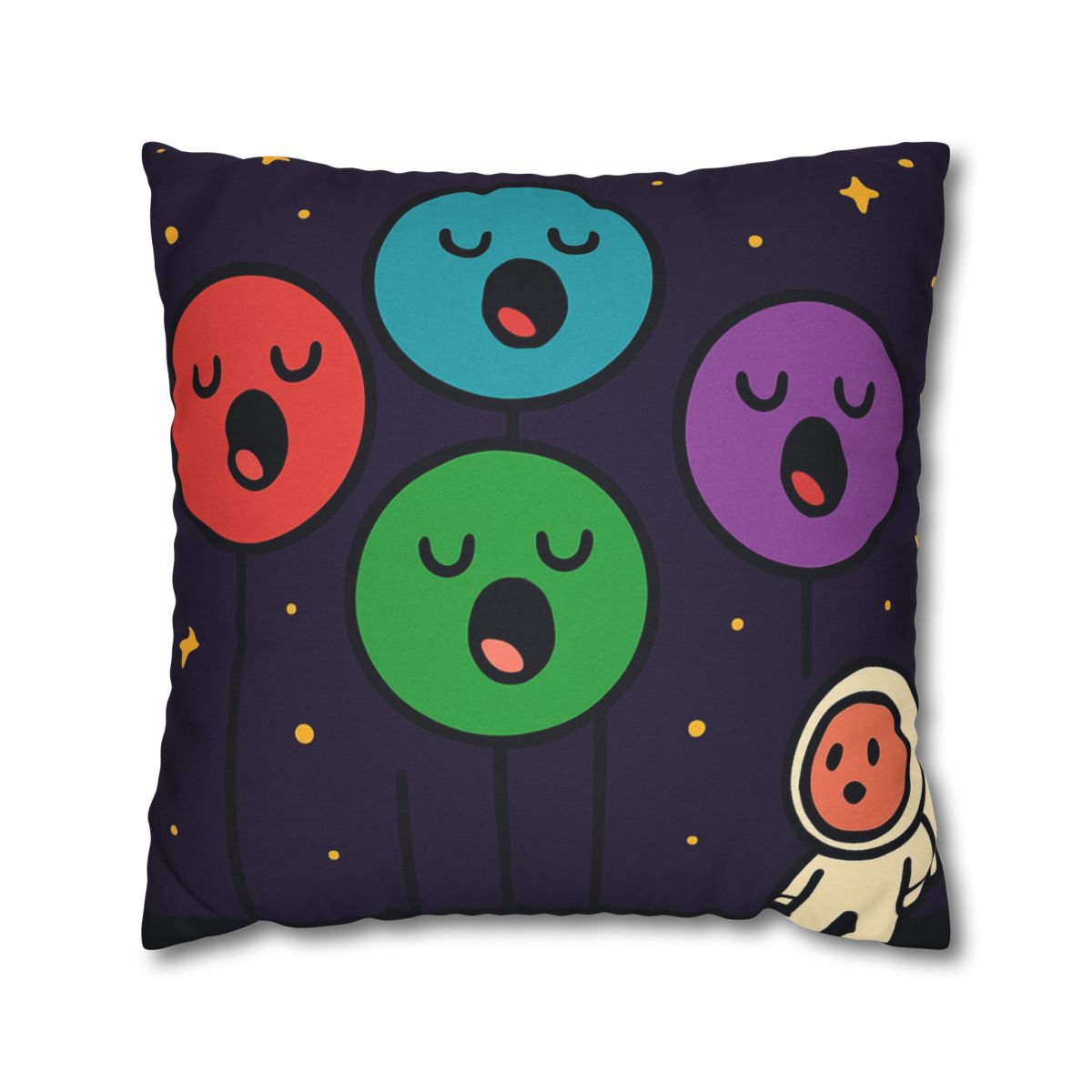 Galaxy Garden Of Singing Planets designer print pillow cases