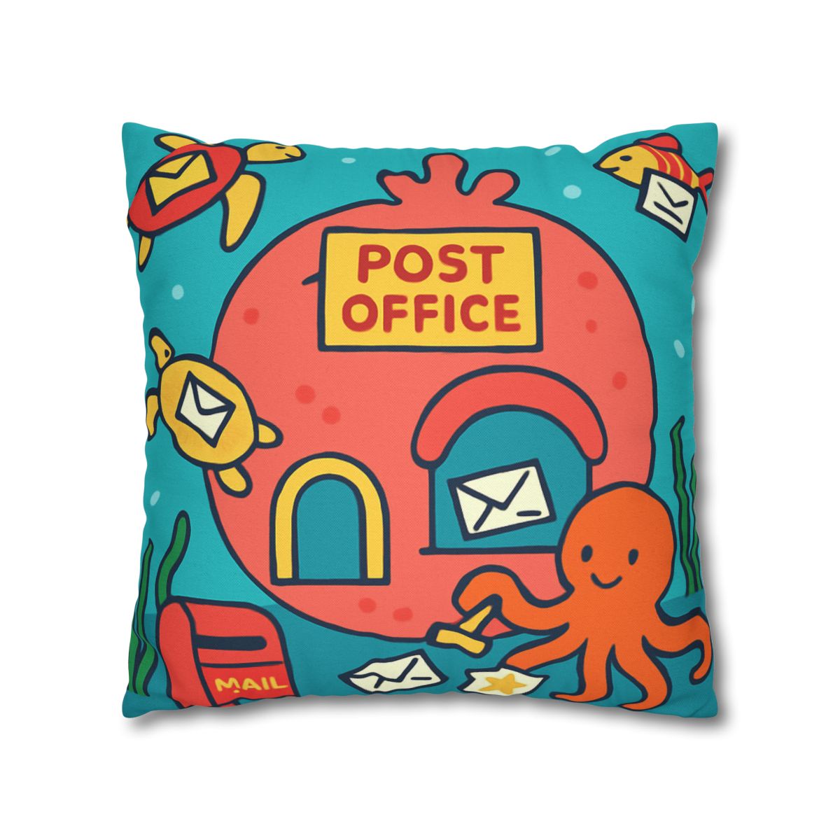 Coral Reef Planet Post Office custom pillow cases