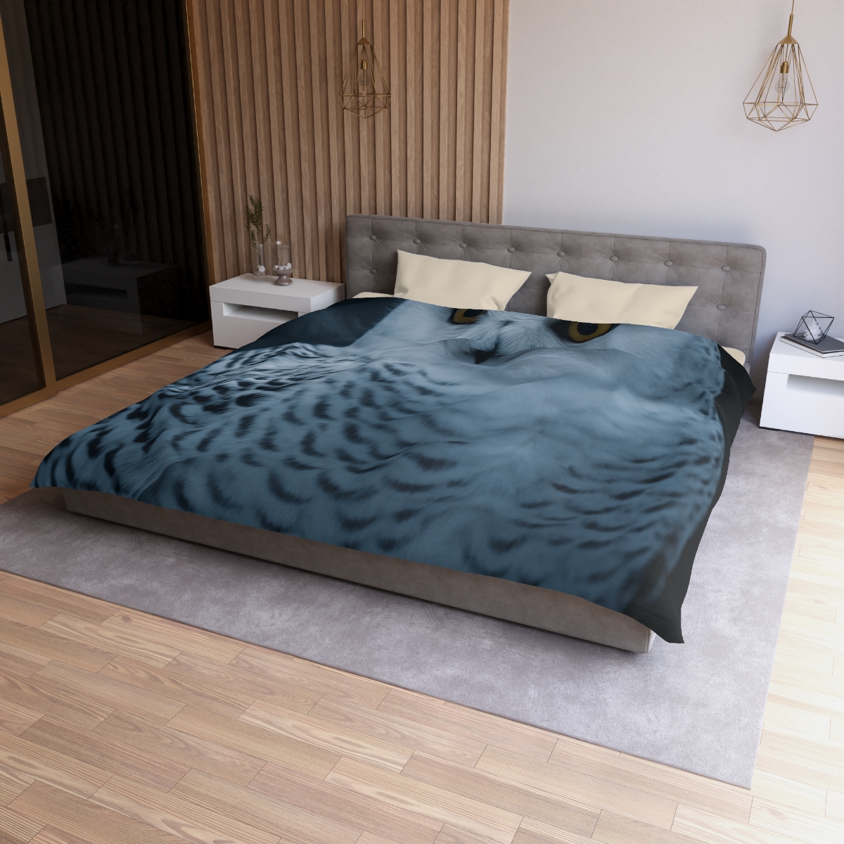 Midnight Watch Snowy Owl unique patterned duvets