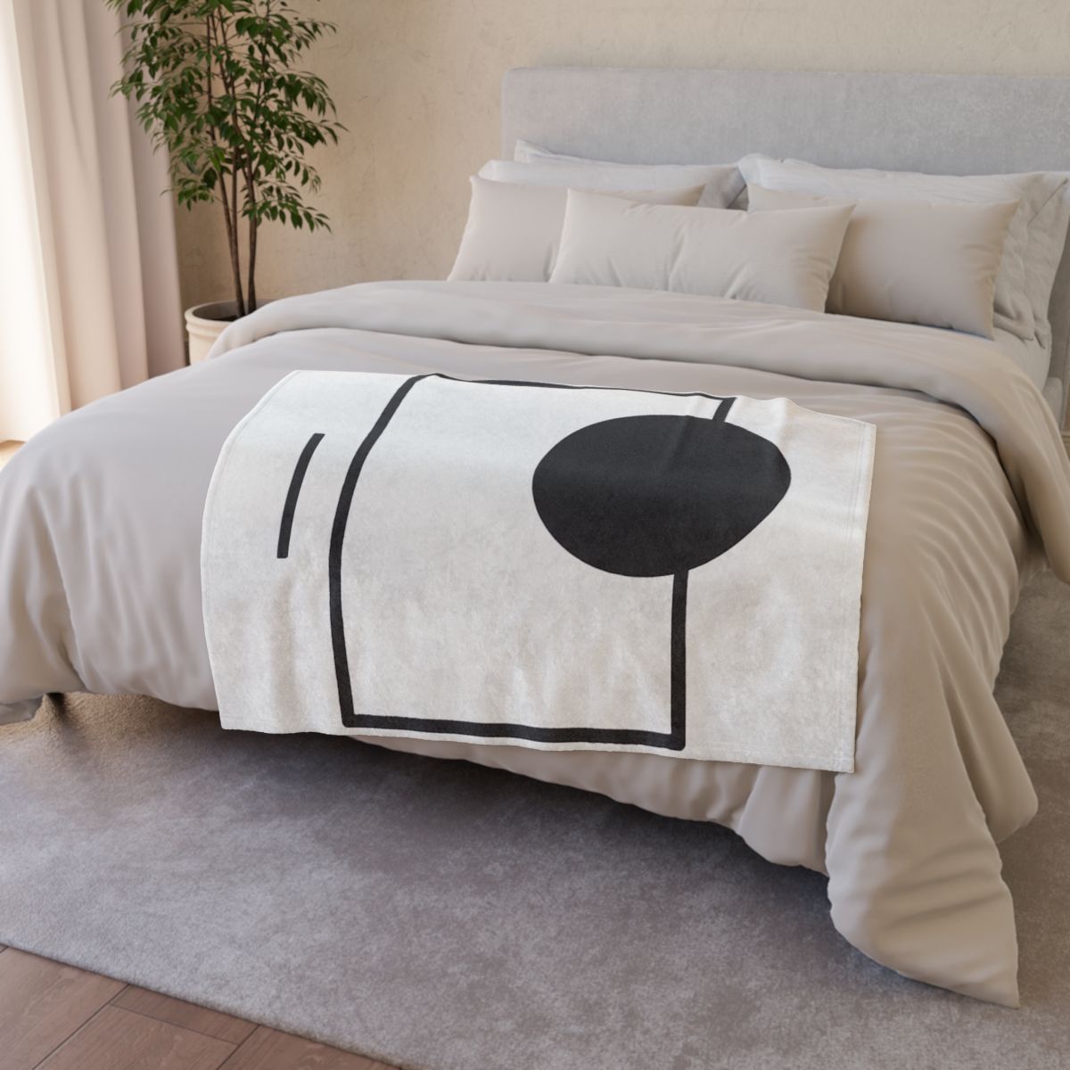 Minimal Eclipse Frame Trio stylish throw blankets