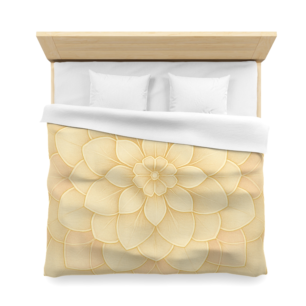 Petal Halo Lattice designer printed duvets