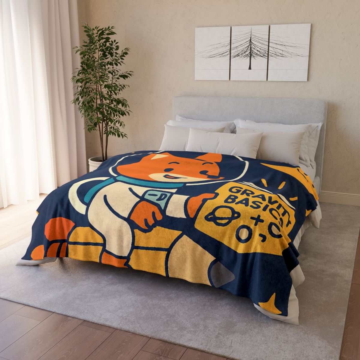 Comet Library Delivery Fox soft fleece blankets