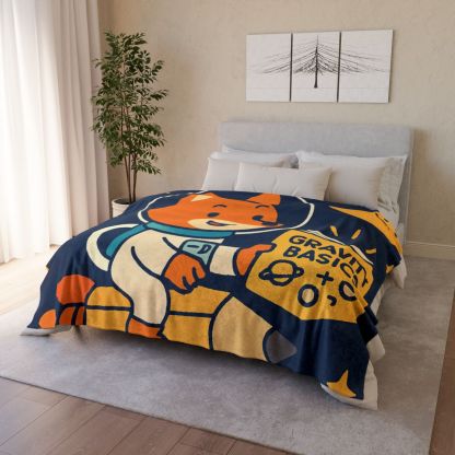 Comet Library Delivery Fox soft fleece blankets