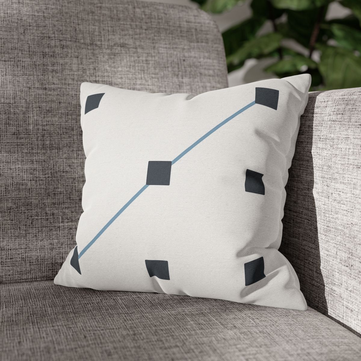 Diagonal Star Path Grid personalized pillow covers