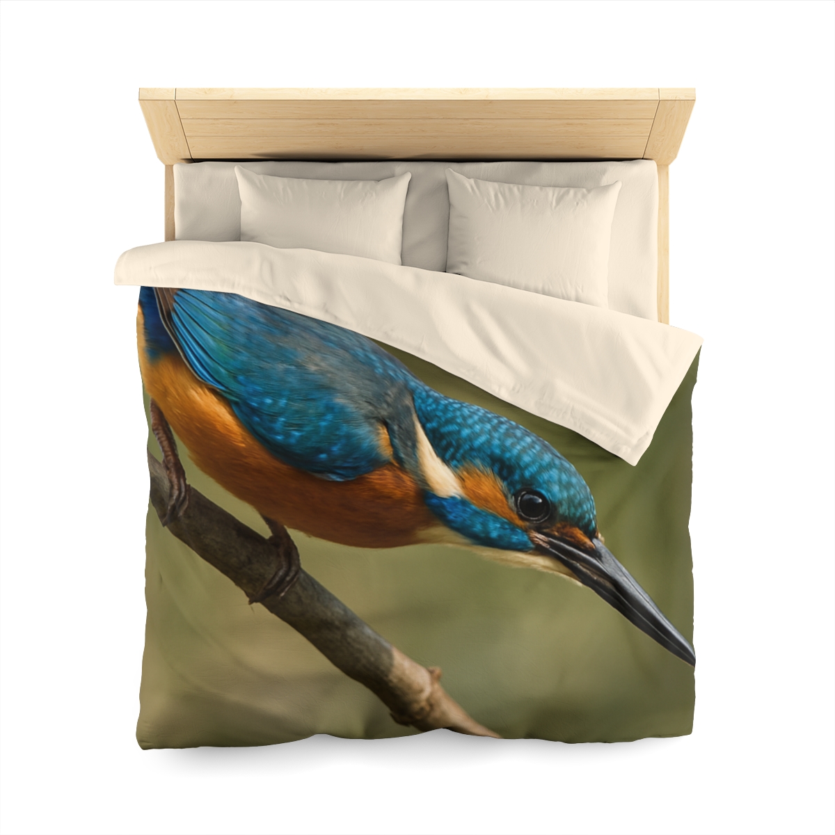 Kingfisher Sapphire Dive unique patterned duvets