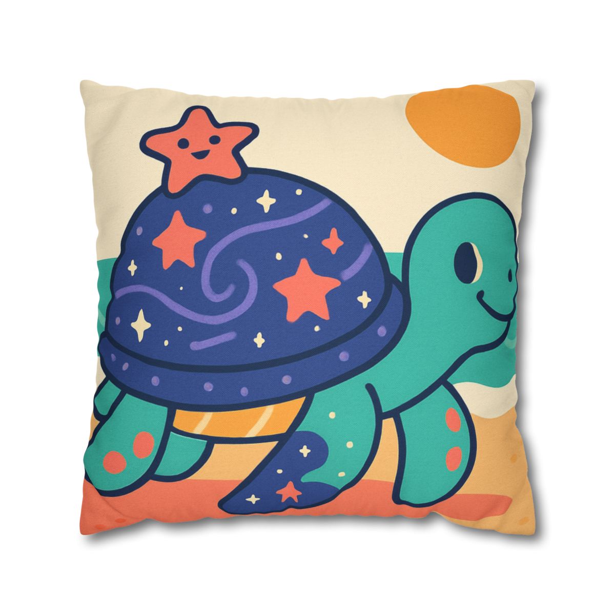 Galactic Seashell Turtle custom pillow cases