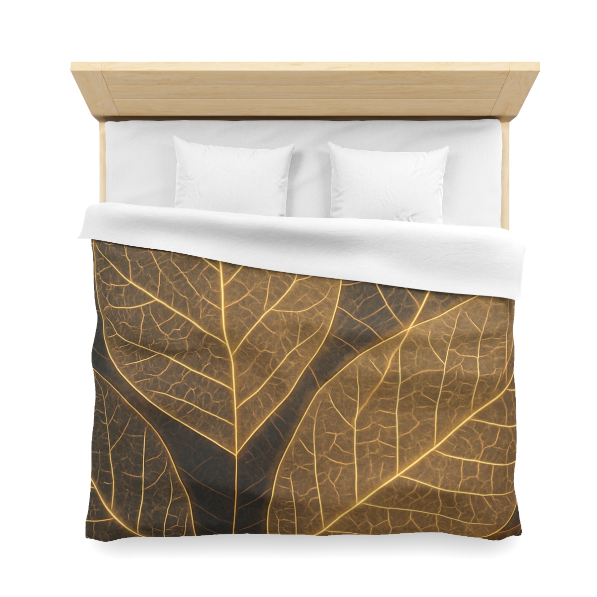 Solar Leaf Lattice designer printed duvets