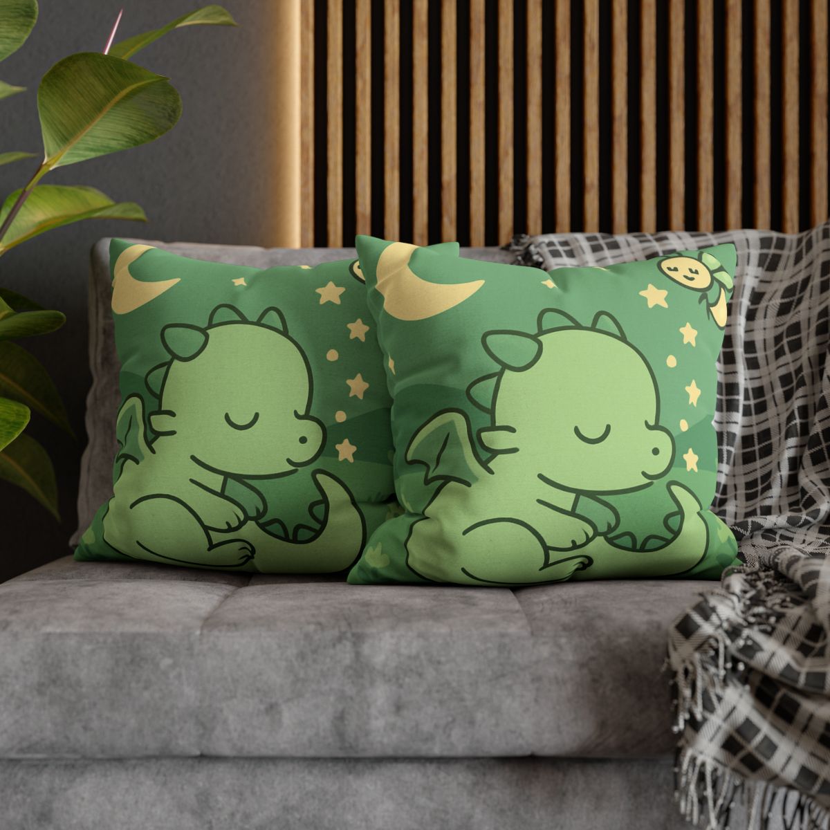 Moonlight Meadow Dragon comfortable bedding pillow covers