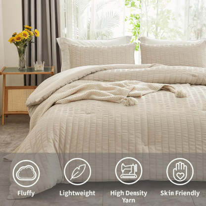 3 Pieces All Season Comforter Set For Bedding