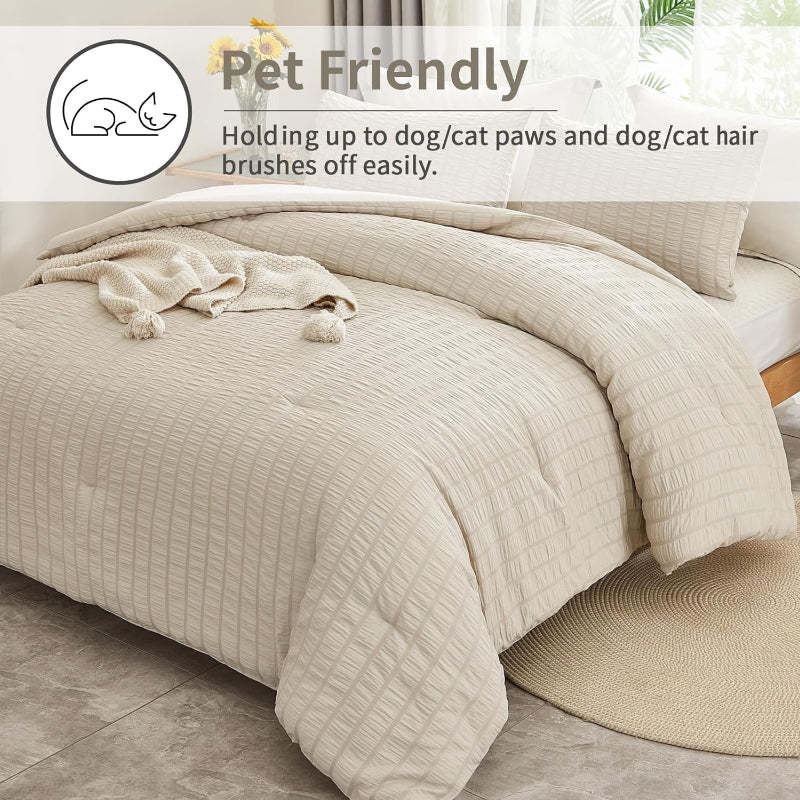 3 Pieces All Season Comforter Set For Bedding