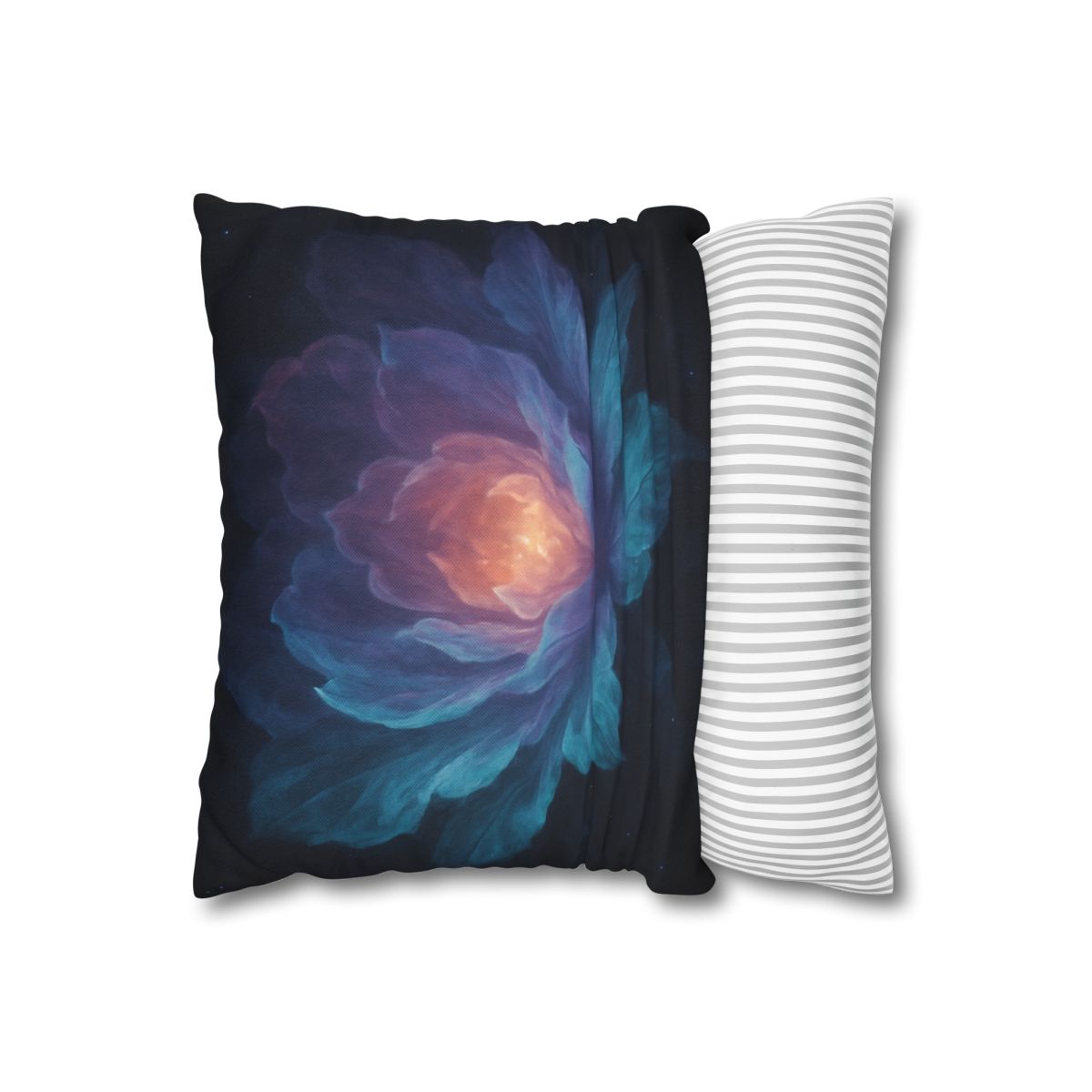 Prismatic Void Bloom comfortable bedding pillow covers