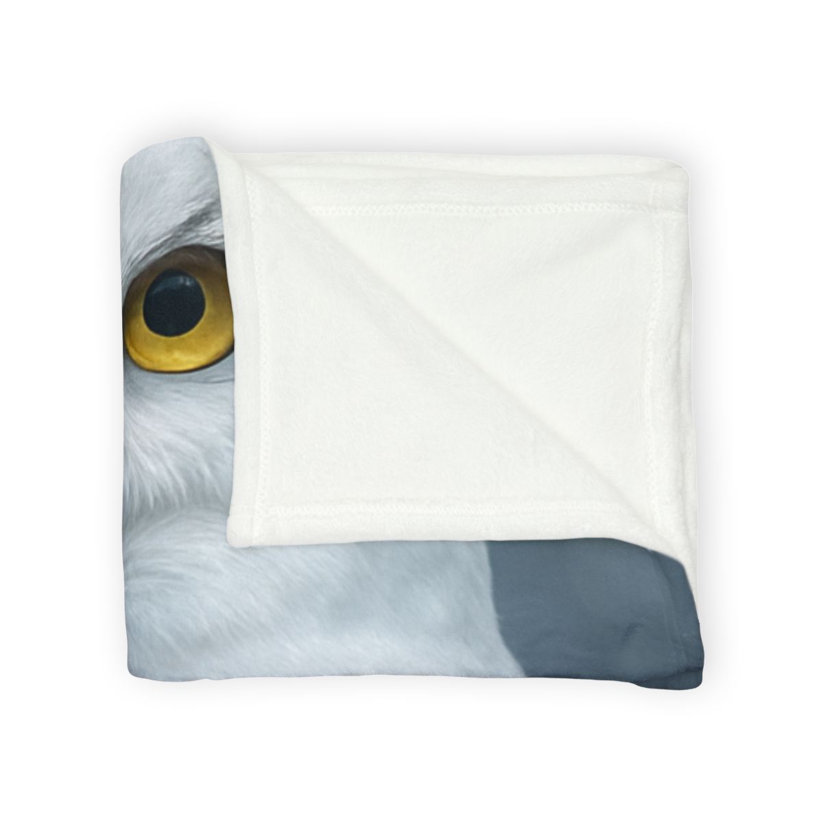 Midnight Watch Snowy Owl personalized cozy blankets
