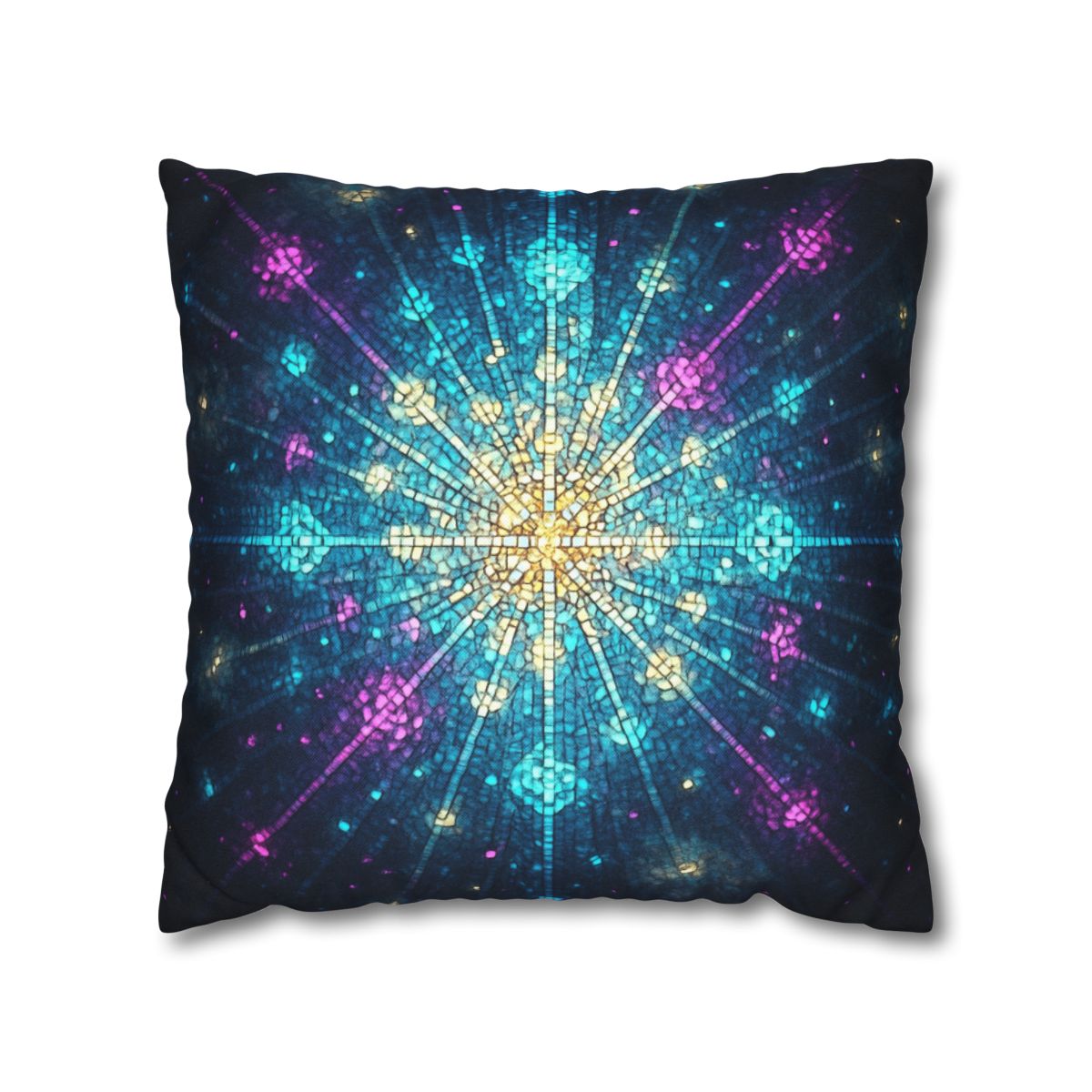 Photon Burst Mosaic designer print pillow cases