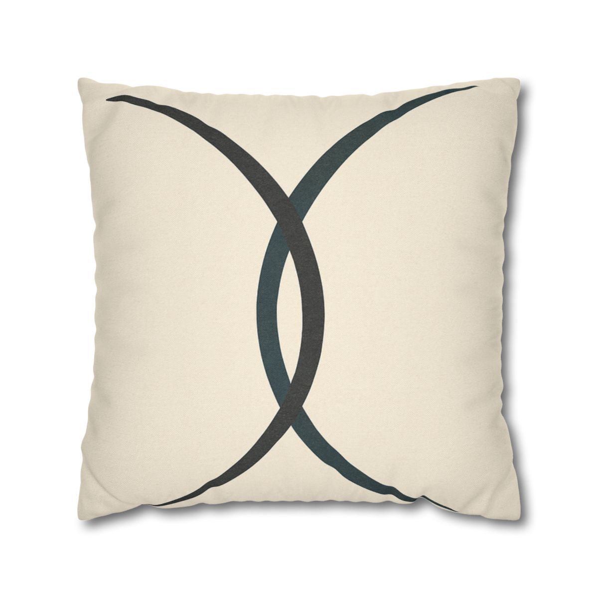 Intersecting Arc Duo Balanced designer print pillow cases